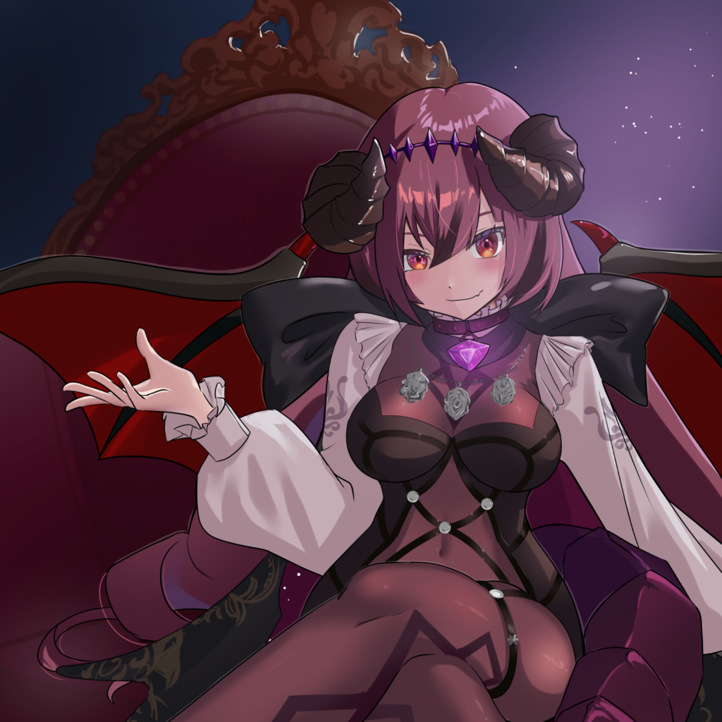 一枚絵（イラスト）【マオ・ルシフェ様】